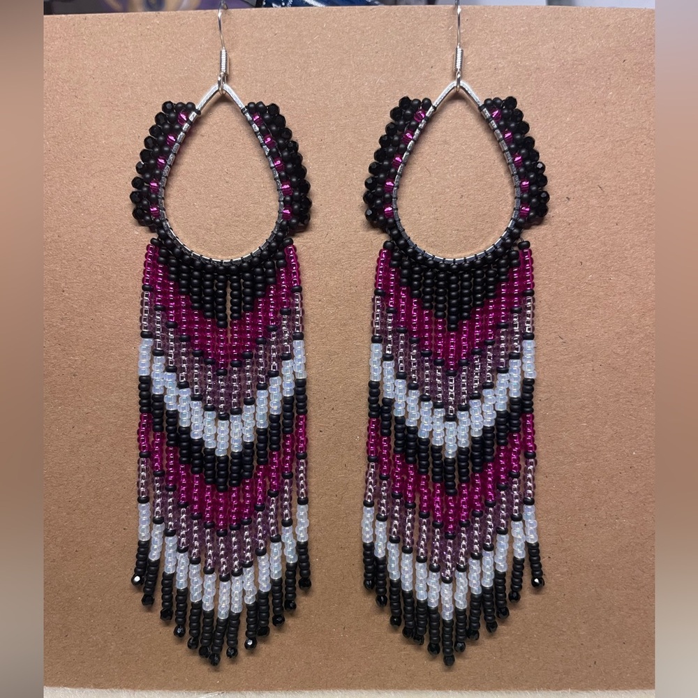 Handmade fringe earrings